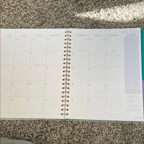 Cambridge 2025-2027 Blue and Purple Home Office Planner Calendar - Picture 7 of 10